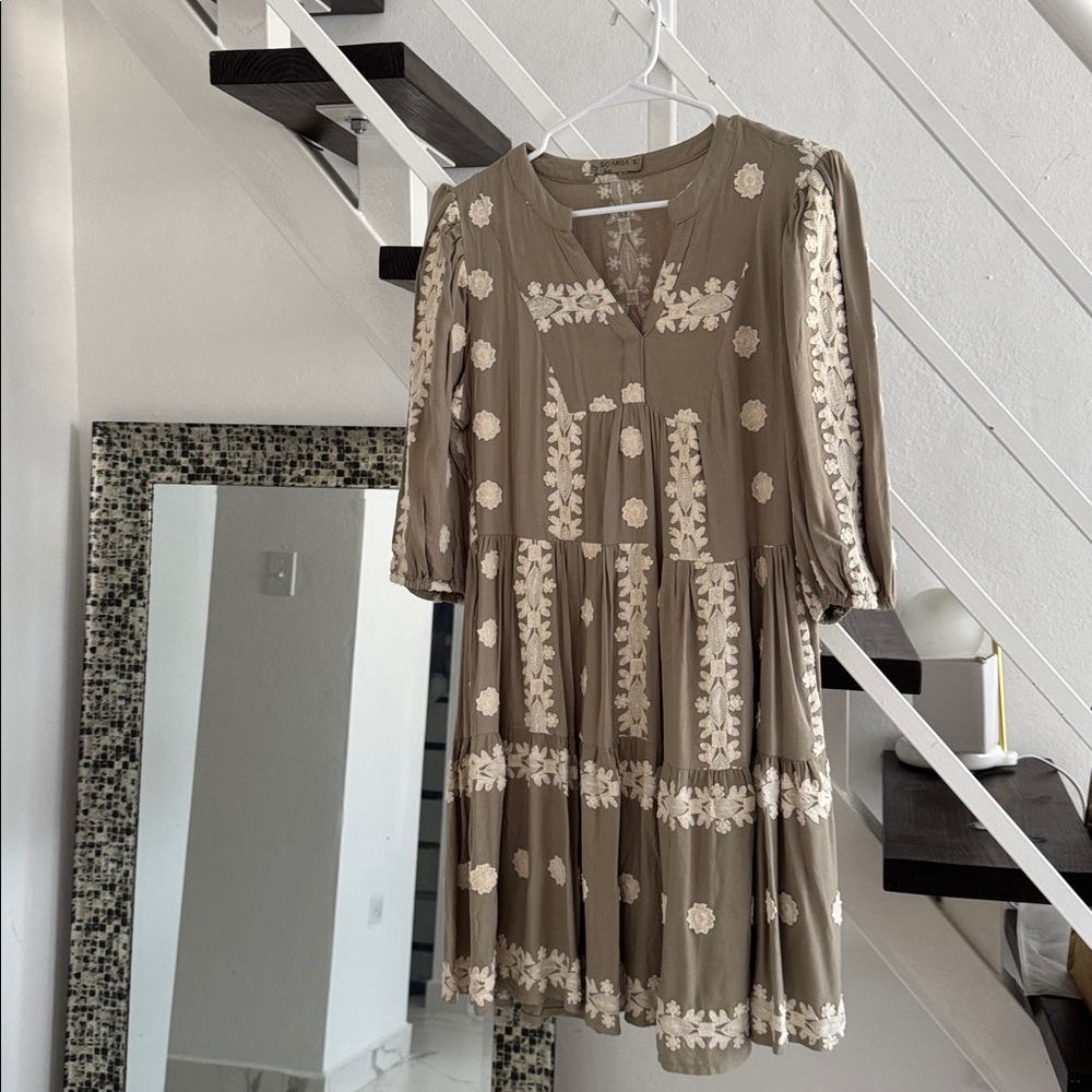 Floral Embroidered Dress